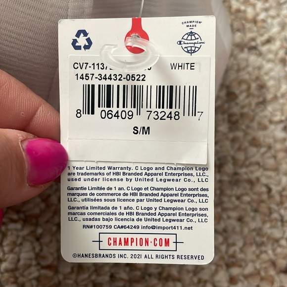 Men’s White Champion Flexfit Hat - Picture 5 of 6